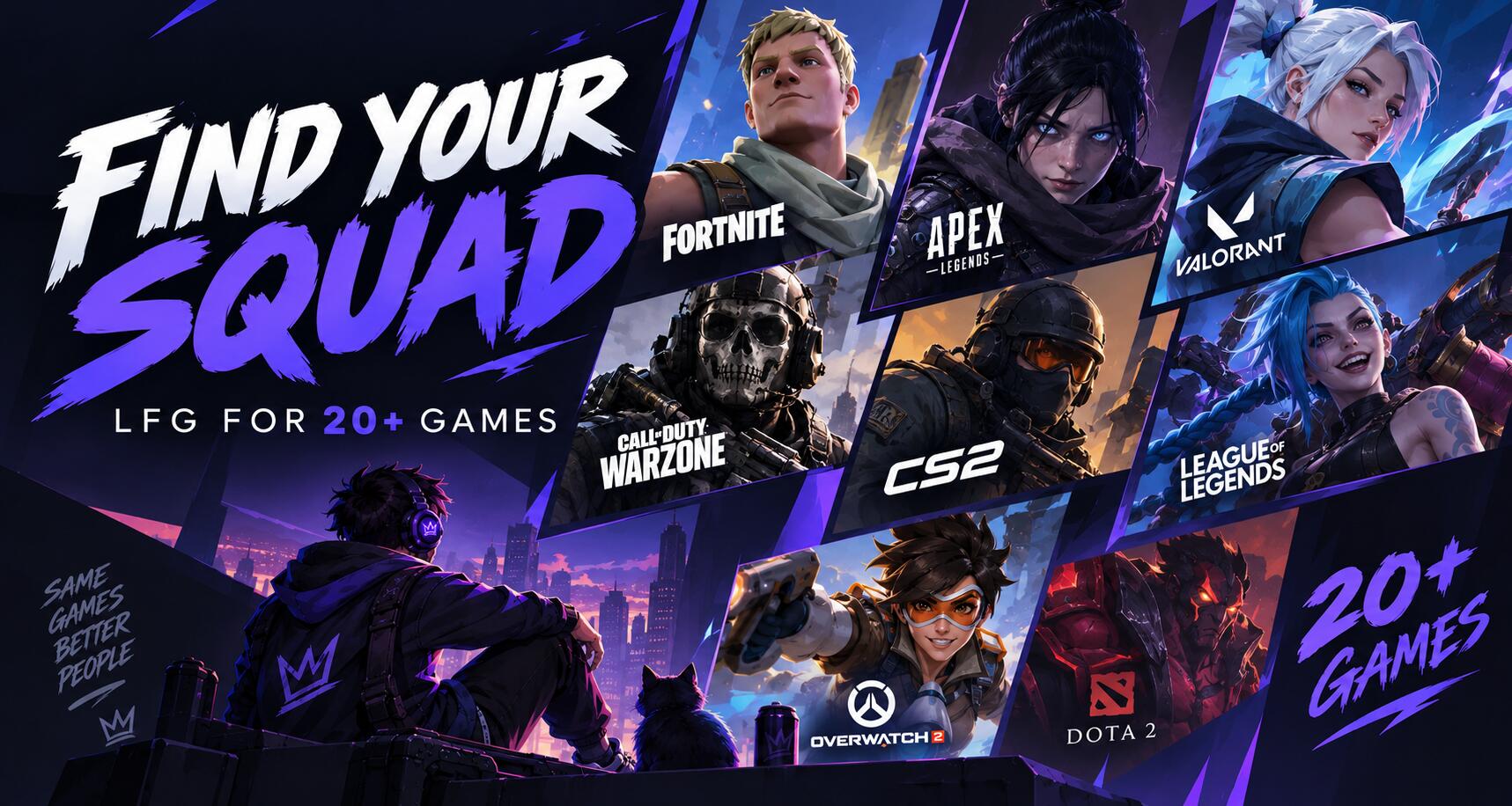 Discovery splash banner for Teamplay.gg Discord server