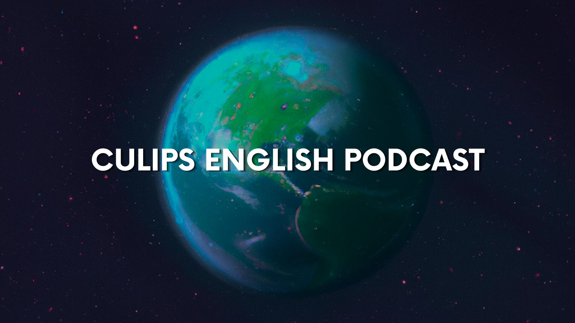 Discovery splash banner for Culips English Podcast Discord server