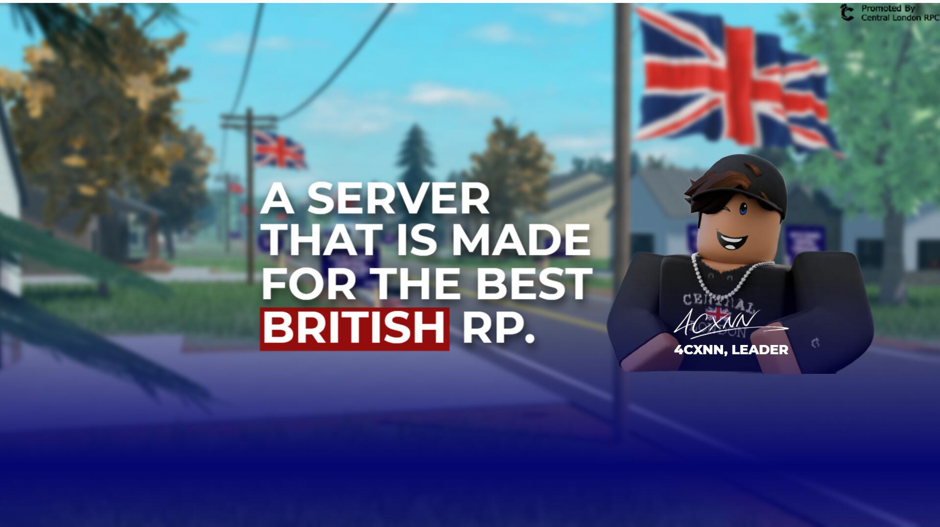 Discovery splash banner for 🇬🇧 Central London Roleplay Community ✝ Discord server