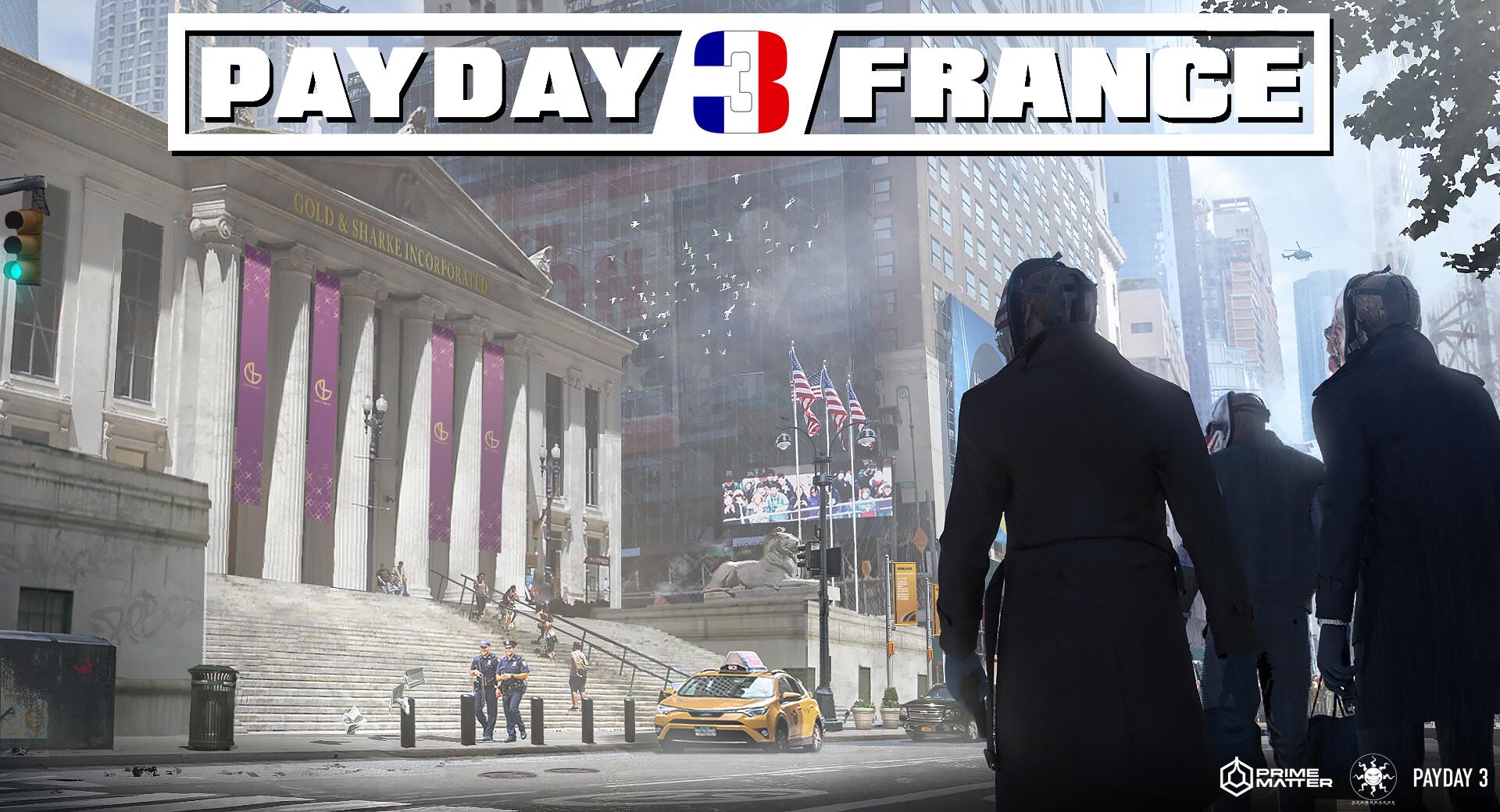 Discovery splash banner for PAYDAY 3 FRANCE Discord server