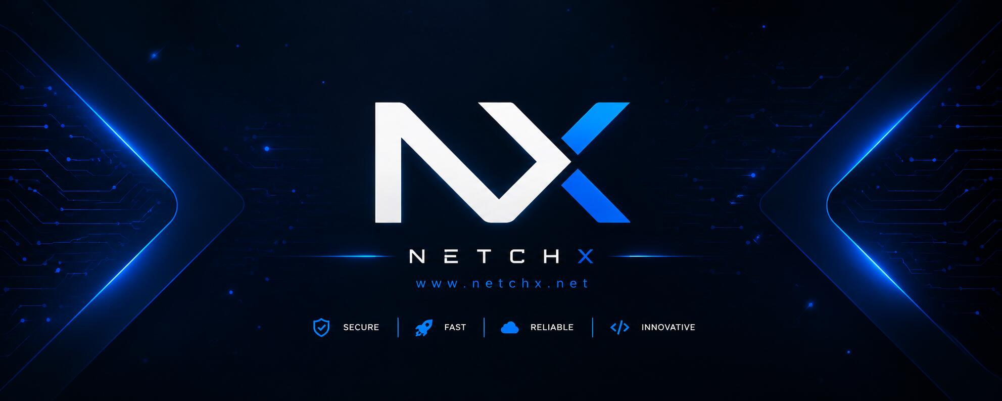 Discovery splash banner for NetchX Solutions™ Discord server