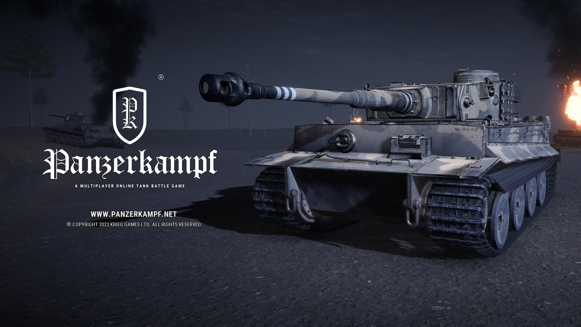 Discovery splash banner for PANZERKAMPF® Discord server