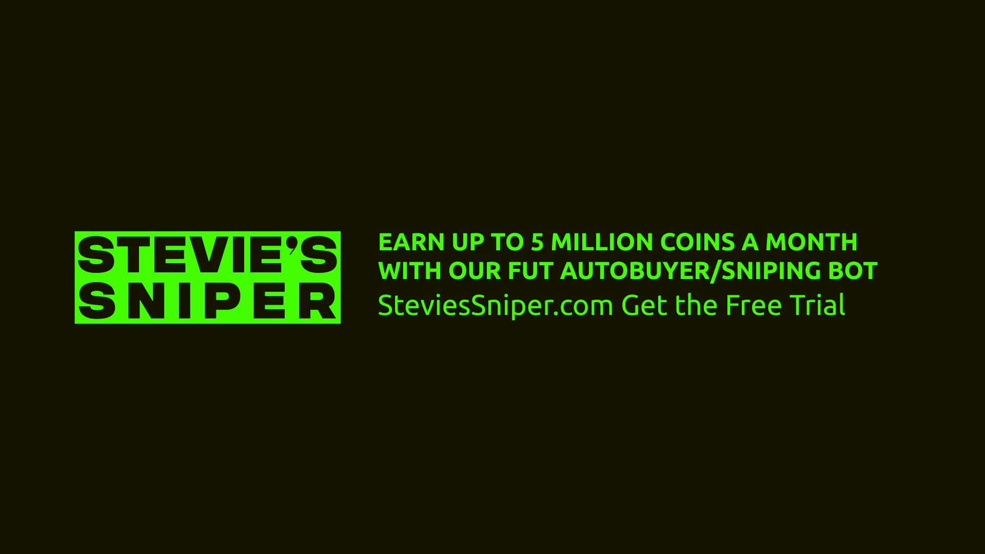 Discovery splash banner for FREE FC 27 Trading Discord - Stevie's Sniper Discord server