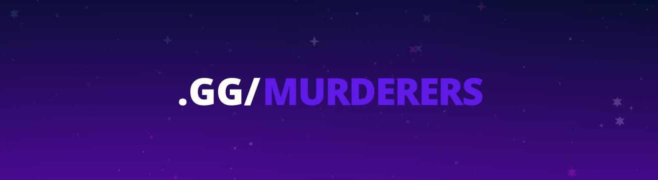 Discovery splash banner for Magnificent Murderers Discord server