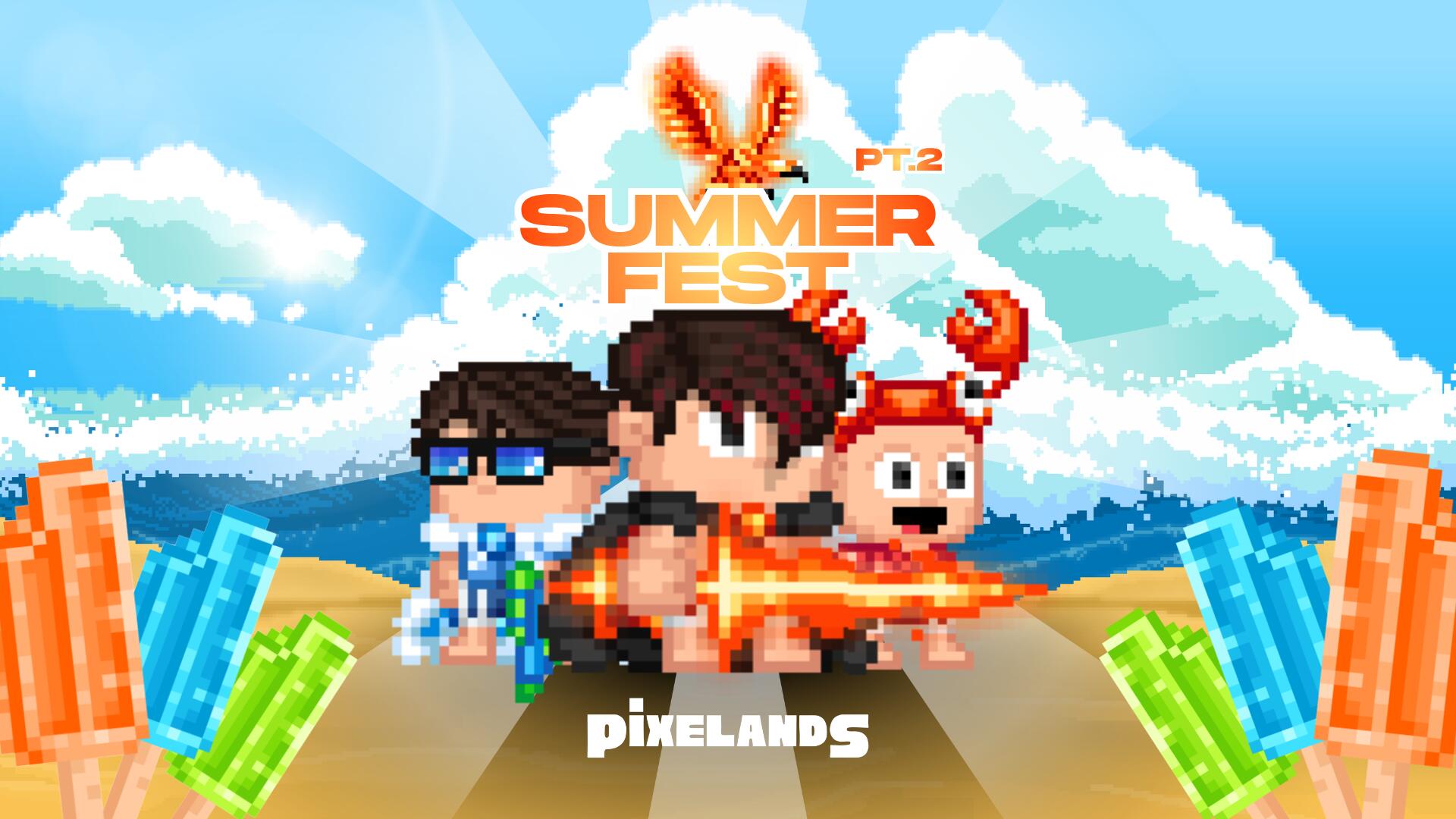 Discovery splash banner for Pixelands - Beta Discord server