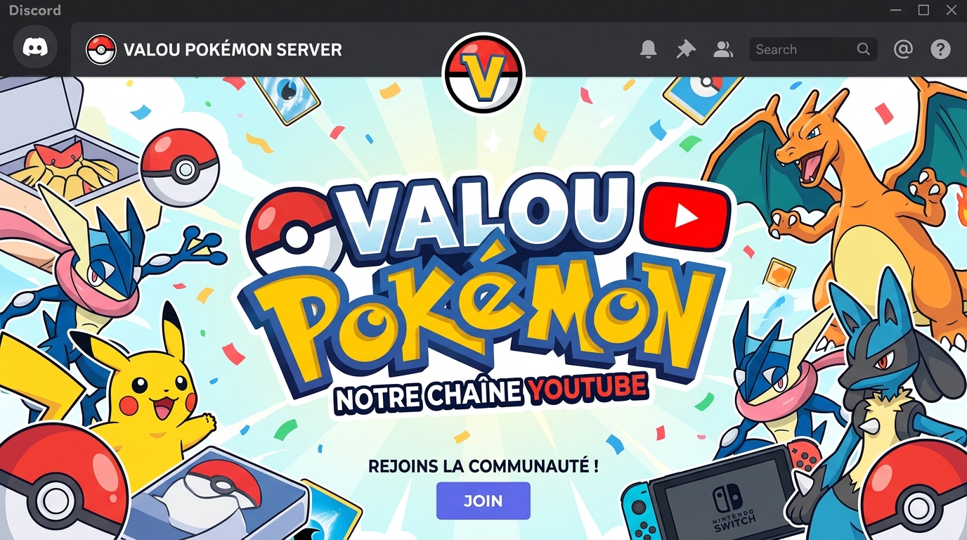 Discovery splash banner for Valou Pokémon Discord server
