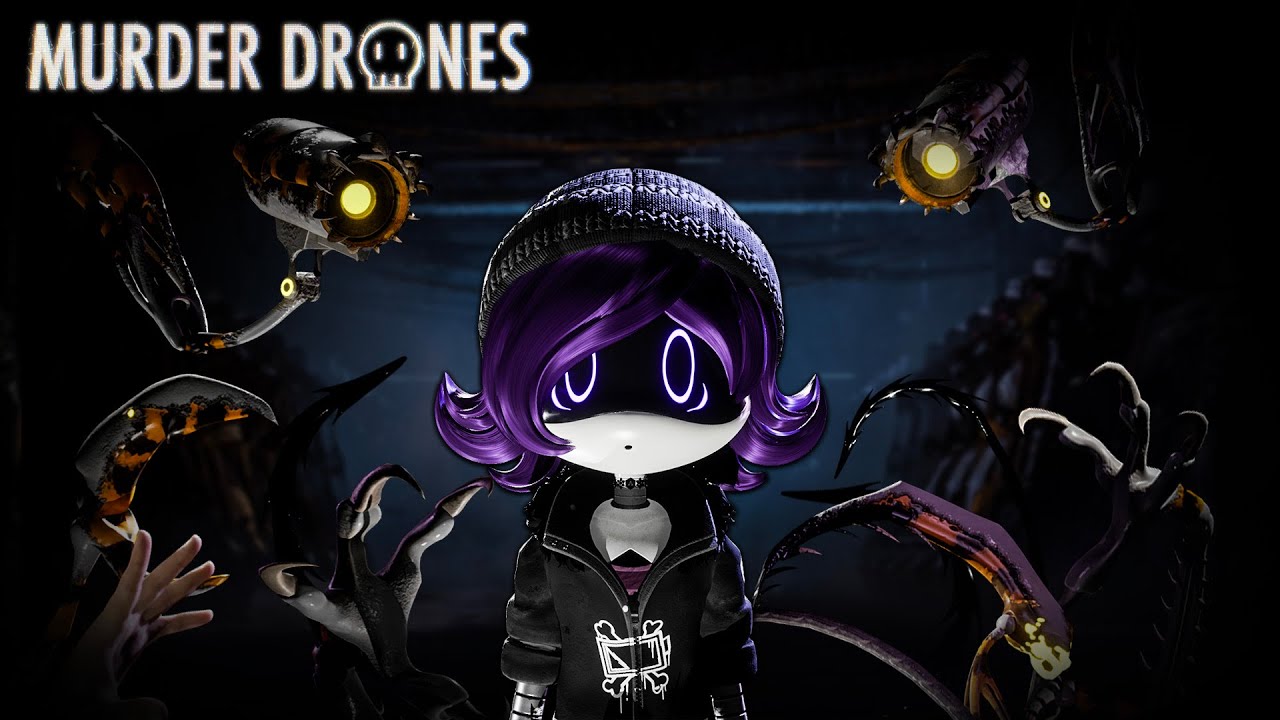 Discovery splash banner for Uzi's Basement (Murder Drones) Discord server