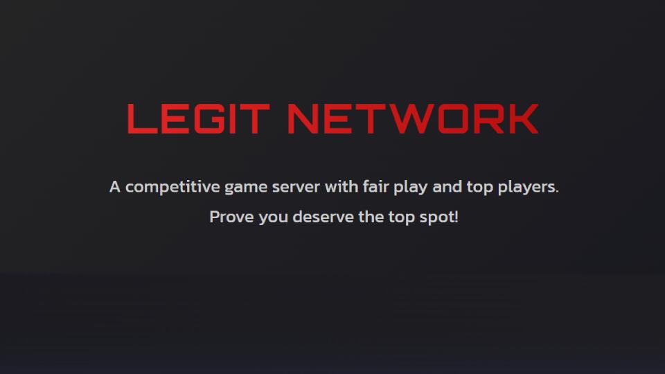 Discovery splash banner for Legit Network | Teeworlds Discord server