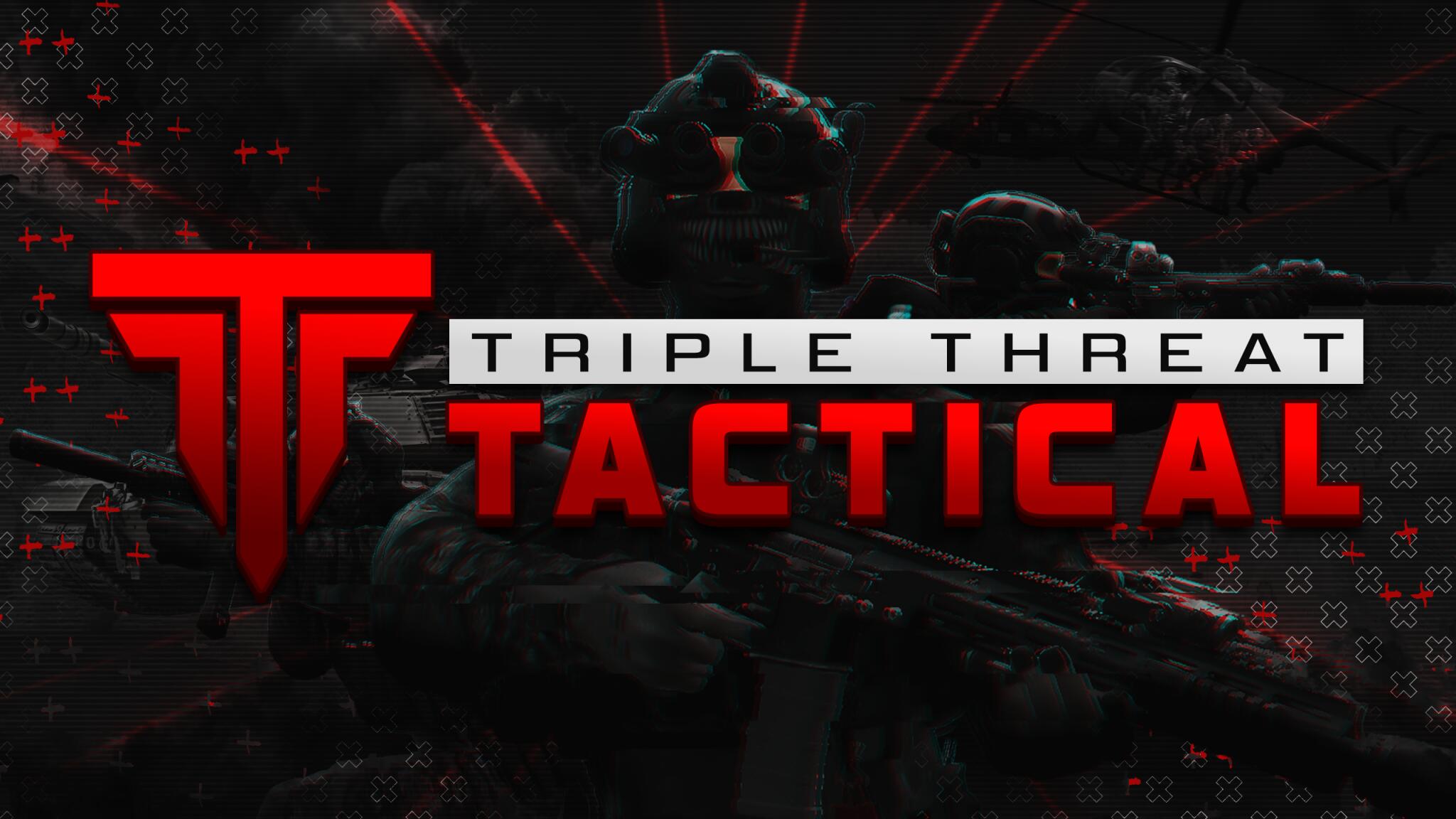 Discovery splash banner for TRIPLE THREAT TACTICAL Discord server