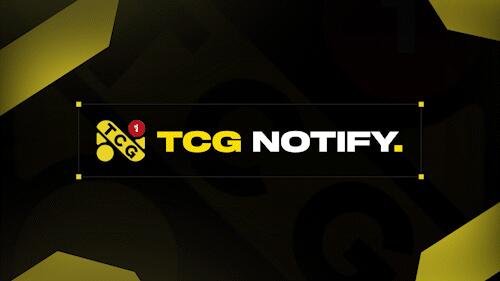 Discovery splash banner for TCG NOTIFY Discord server