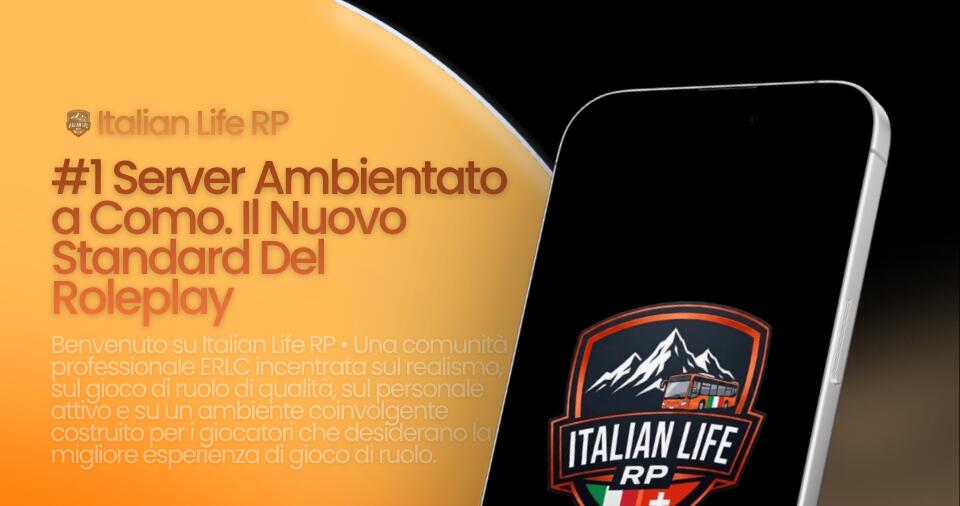 Discovery splash banner for 📚 | Italian Life RP • Swiss Edition🇨🇠Discord server