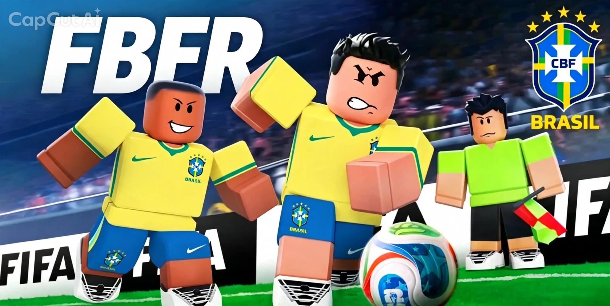 Discovery splash banner for FBFR | Federação Brasileira de Futebol & Roblox Discord server