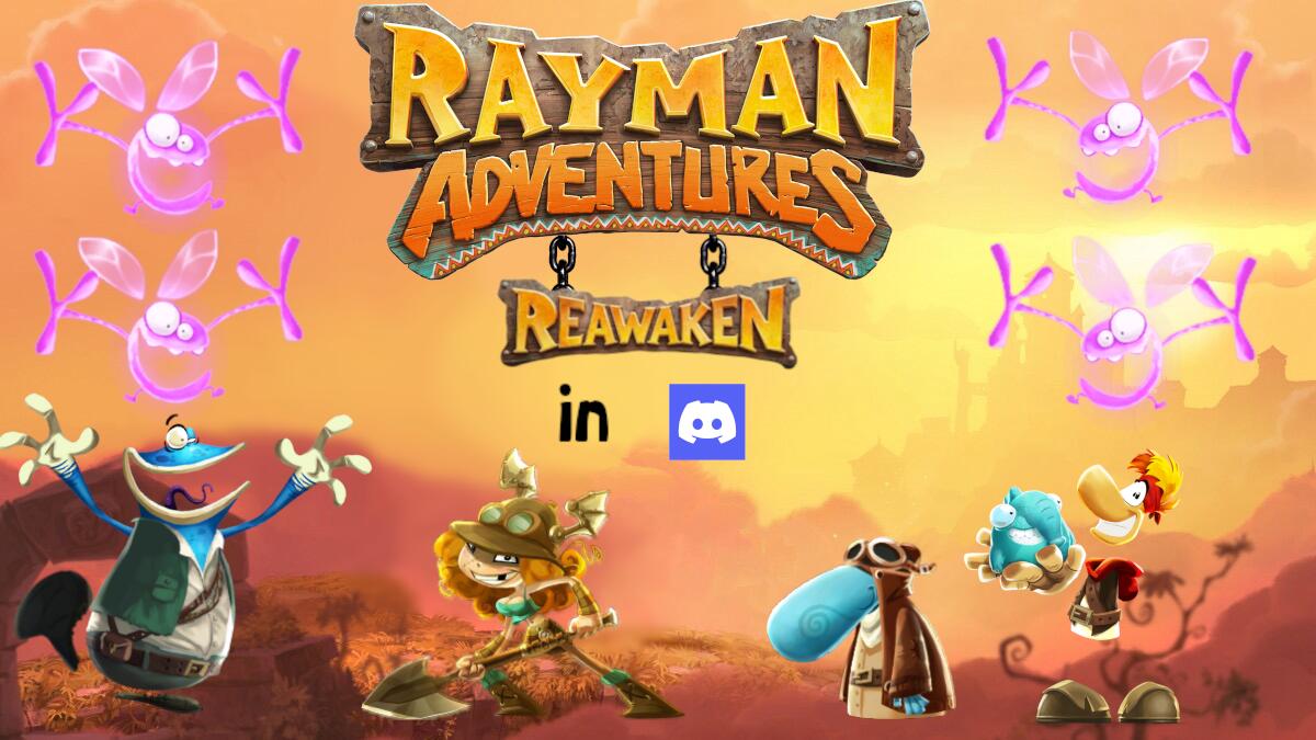 Discovery splash banner for Rayman Adventures Reawaken Discord server