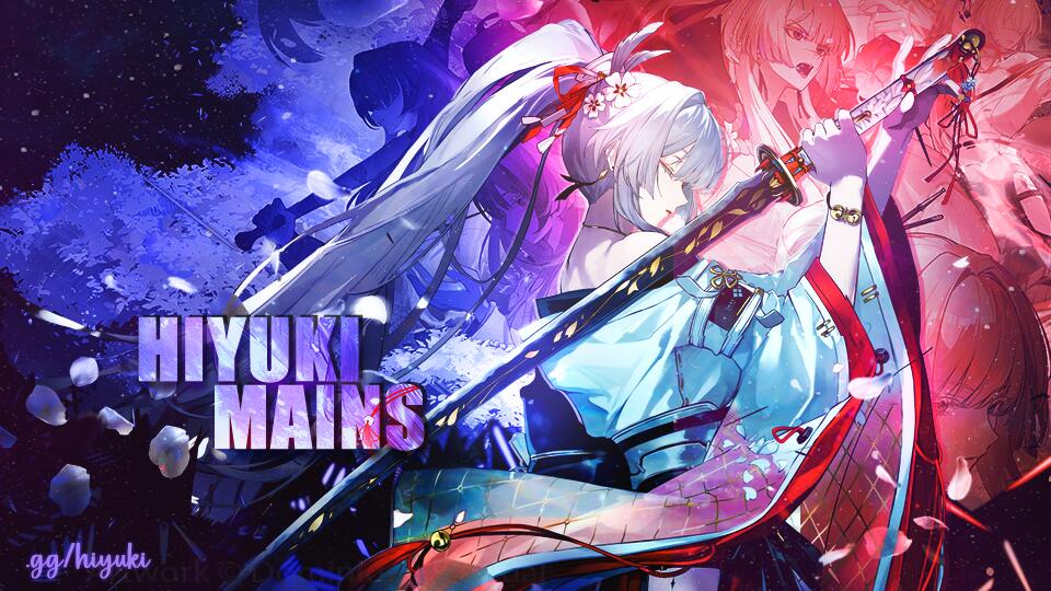 Discovery splash banner for Hiyuki Mains ୨୧ Wuthering Waves Discord server