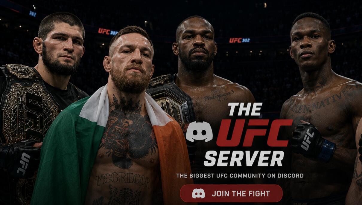 Discovery splash banner for The UFC Server Discord server