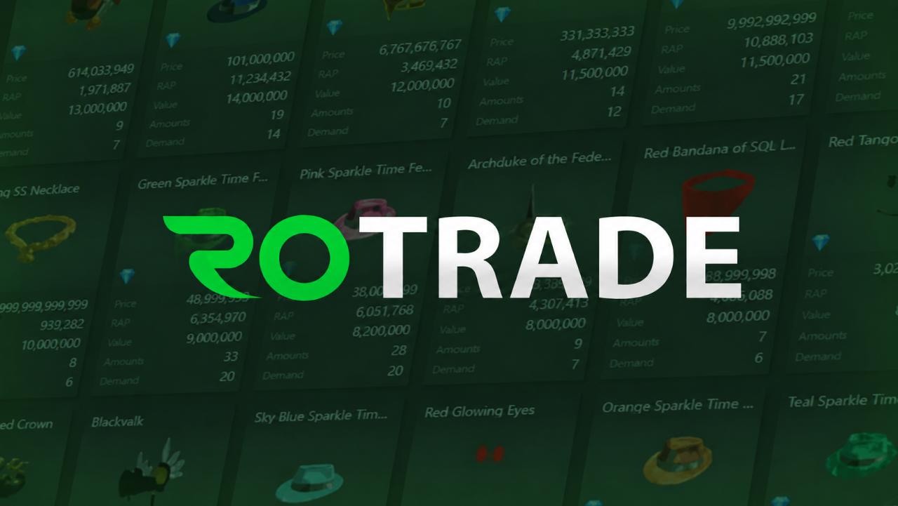 Discovery splash banner for RoTrade | Roblox Trading Discord server