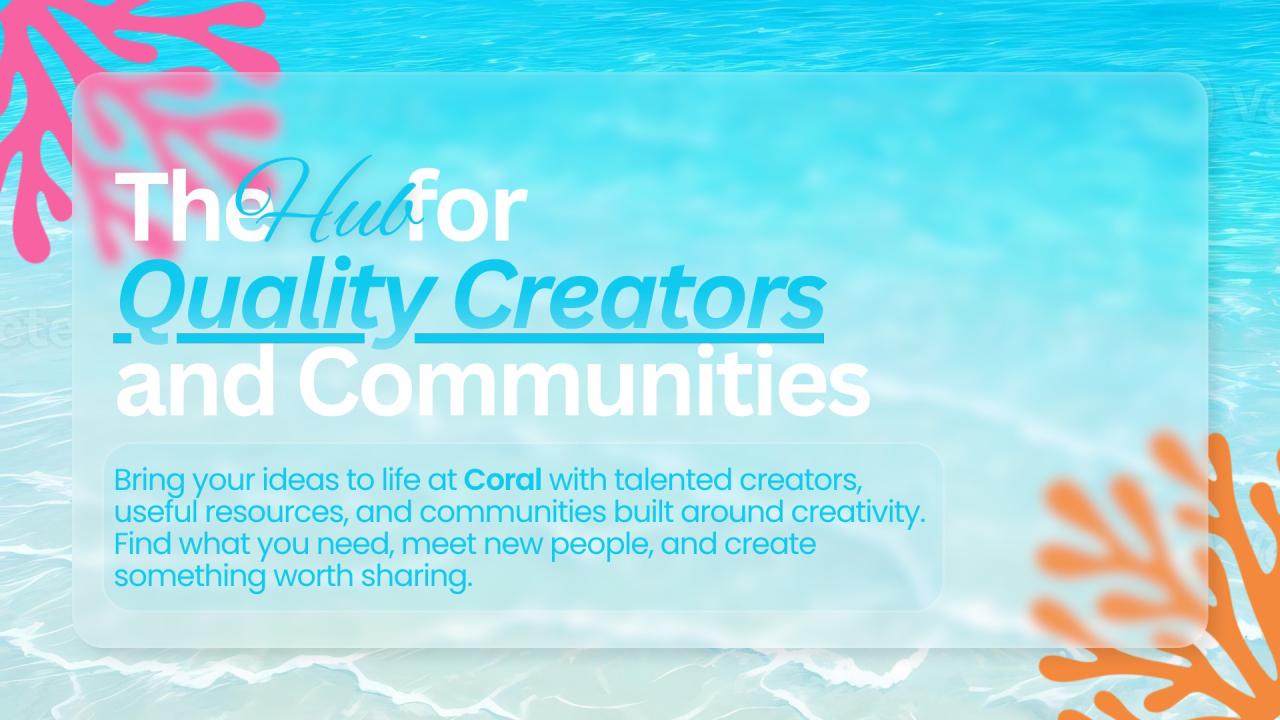 Discovery splash banner for 🪸 Coral Customs Discord server