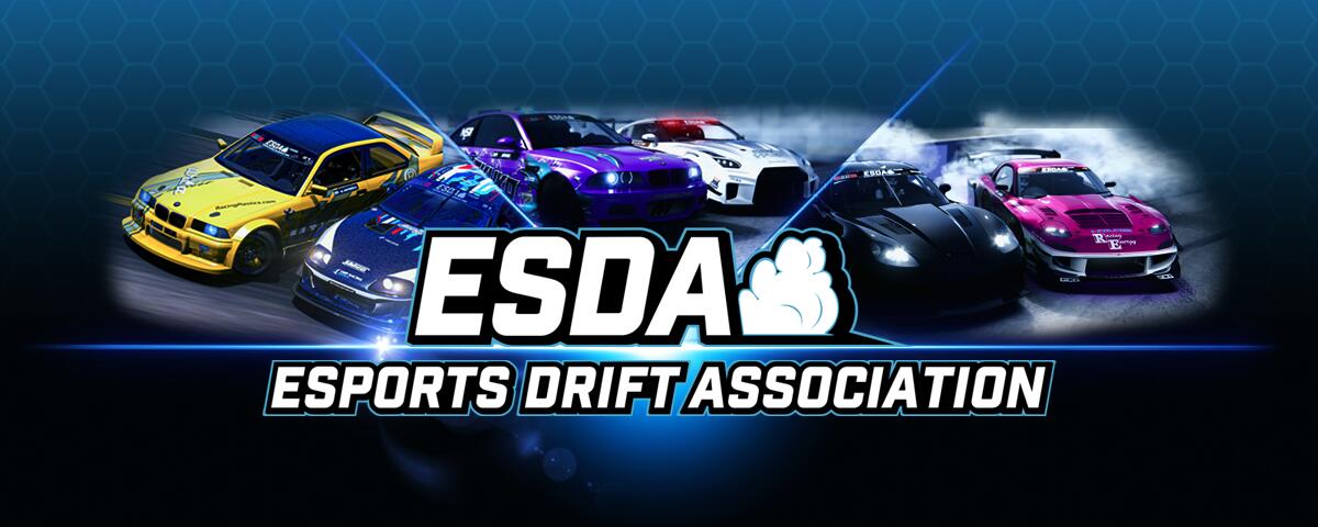 Discovery splash banner for Esports Drift Association (ESDA) LLC Discord server