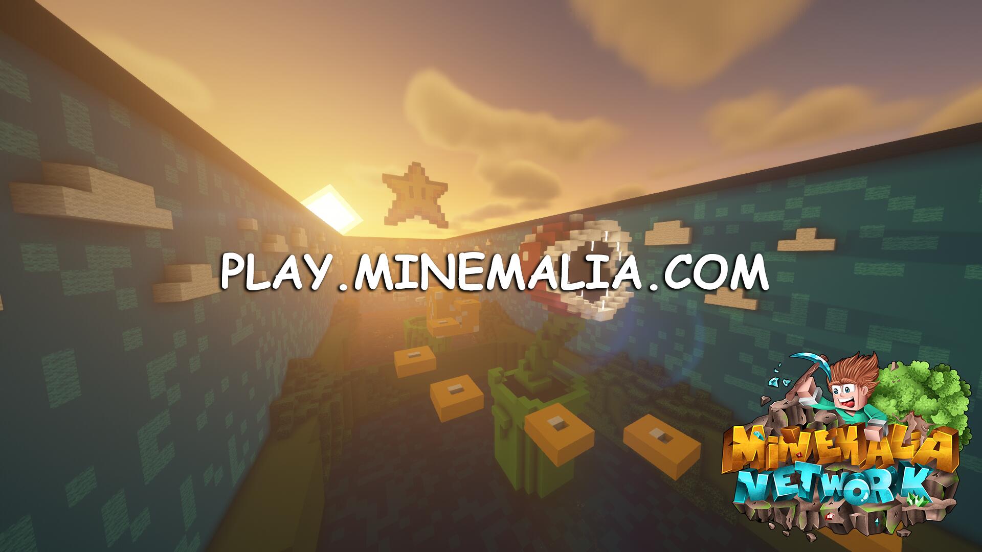 Discovery splash banner for MineMalia Network | play.minemalia.com Discord server