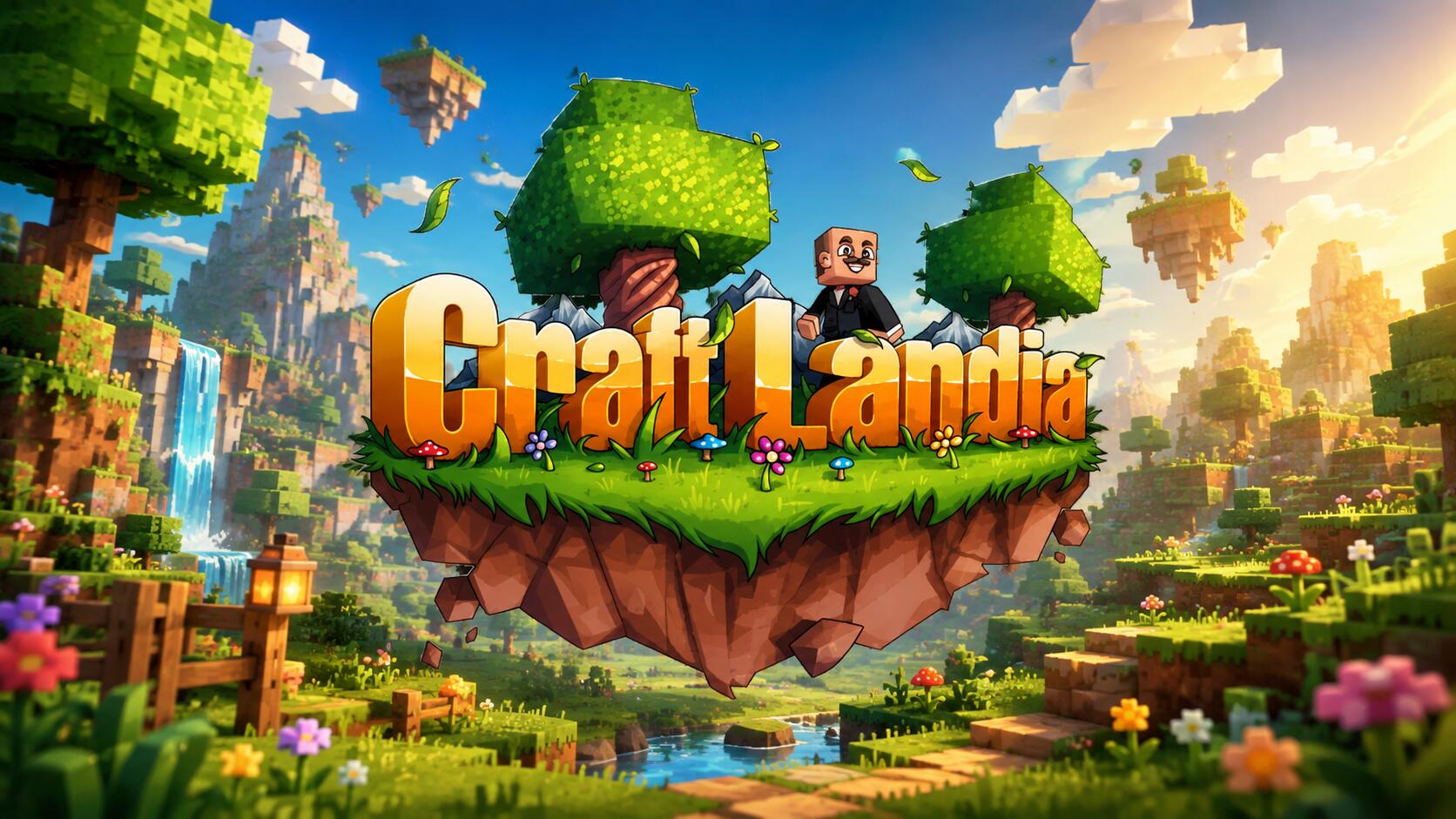 Discovery splash banner for CraftLandia - Minecraft Discord server