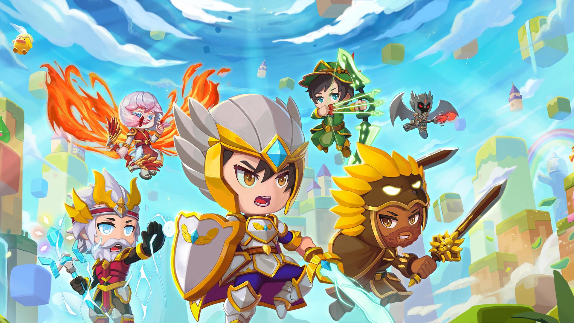 Discovery splash banner for Auto Battles Online Discord server