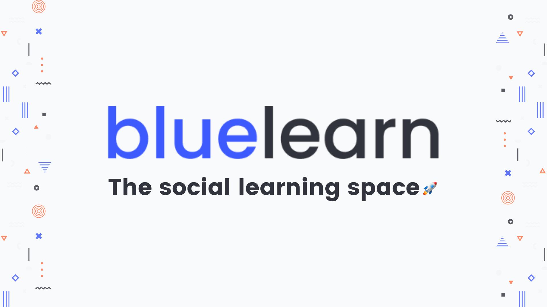 Discovery splash banner for Bluelearn Discord server