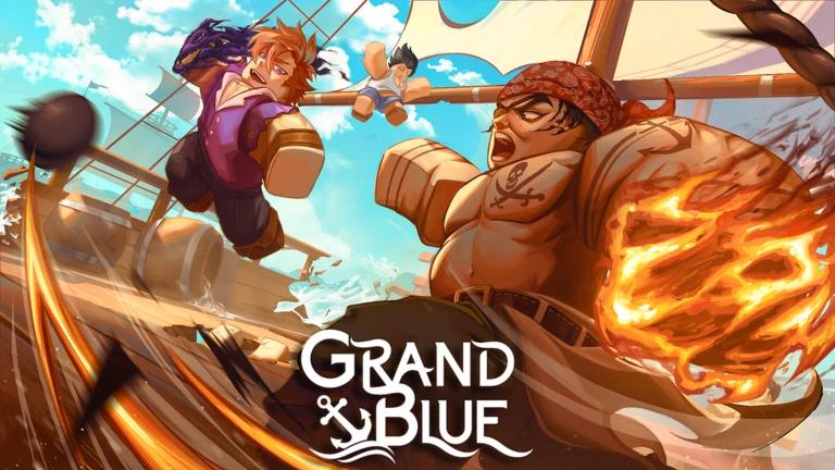 Discovery splash banner for Grand Blue | Roblox Discord server