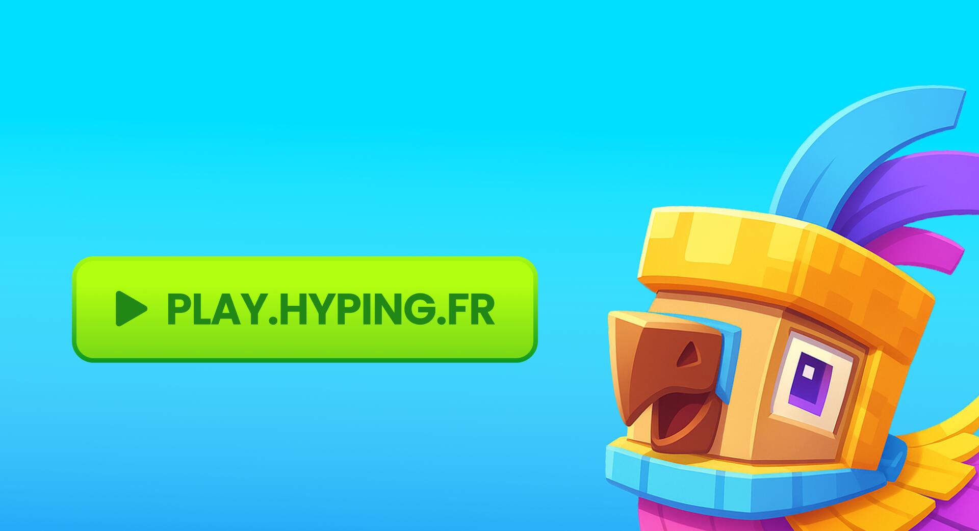 Discovery splash banner for HYPING ❘ Serveur Minecraft Discord server