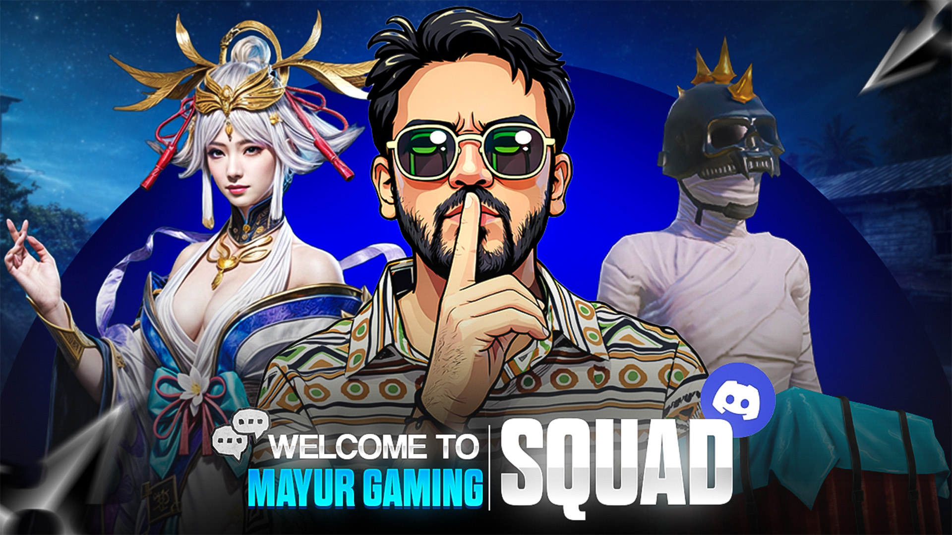 Discovery splash banner for Mayur Gaming Discord server