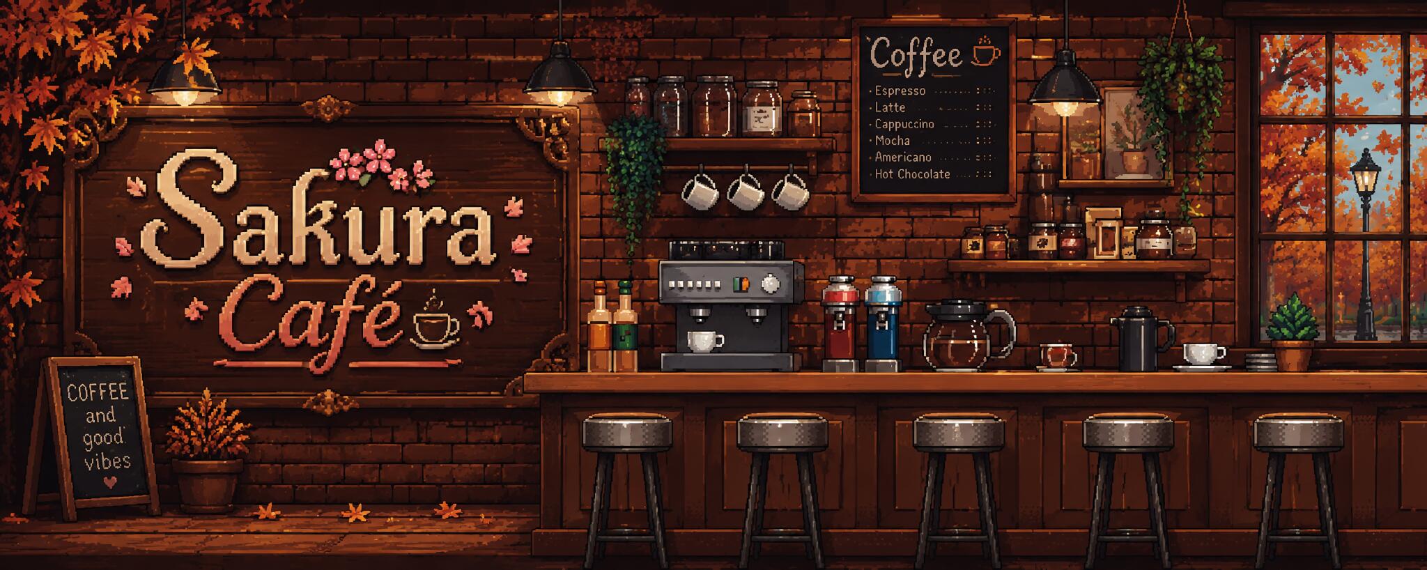 Discovery splash banner for Sakura Café 🌸 | VC Activo 24/7 • Social • Gaming • Amigos • Parejas • Español Discord server