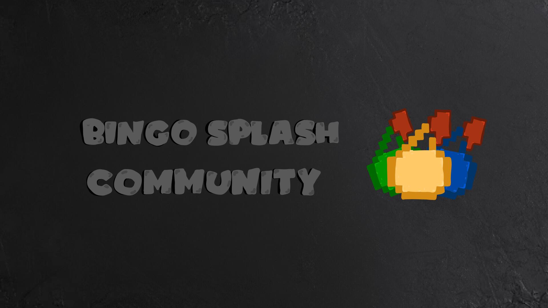 Discovery splash banner for Bingo Splash Community Discord server