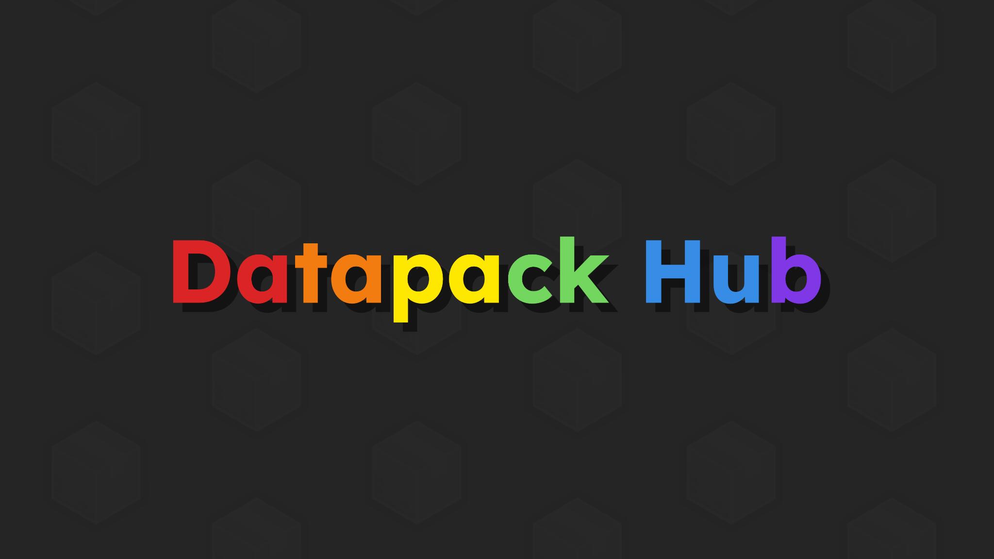 Discovery splash banner for Datapack Hub Discord server